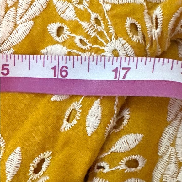 🔆 Free People, Harni Alexia Yellow Long Sleeve Mini Dress, Size Medium US 8 - Picture 10 of 11